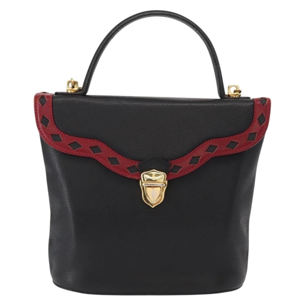 Saint Laurent Leather Handbag Black